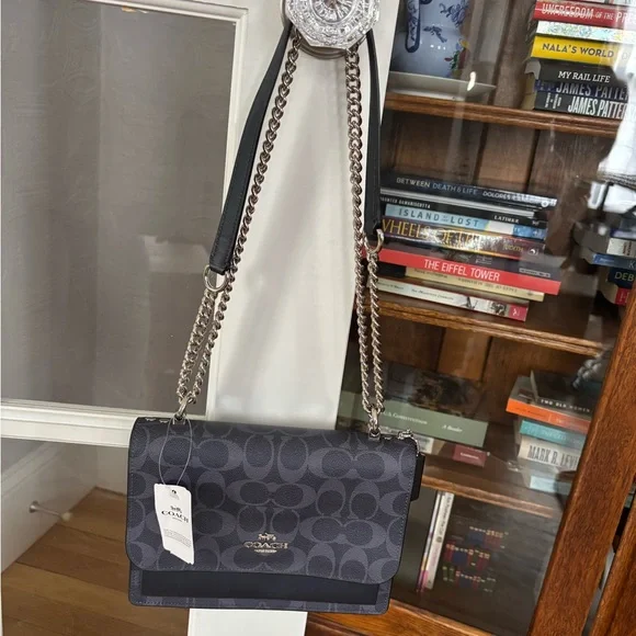 Coach Denim Blue Signature Klare Crossbody Shoulder Bag NWT - Picture 9 of 10